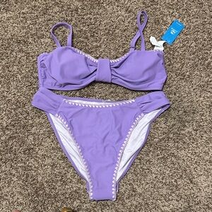 Cupshe Purple Bikini Set
